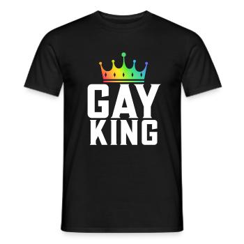 Cadeaux gays - T-shirt homme - noir - Devant - AI Model Male 178 light (178cm)