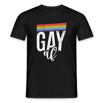 Gay Gifts - Männer T-Shirt - Schwarz - Vorne - AI Model Male 178 light (178cm)
