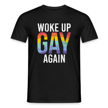 Cadeaux gays - T-shirt homme - noir - Devant - AI Model Male 178 light (178cm)