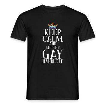Gay Gifts - Männer T-Shirt - Schwarz - Vorne - AI Model Male 178 light (178cm)