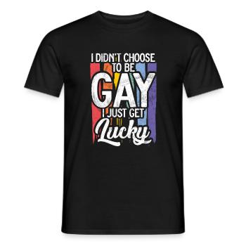 Gay Gifts - Männer T-Shirt - Schwarz - Vorne - AI Model Male 178 light (178cm)