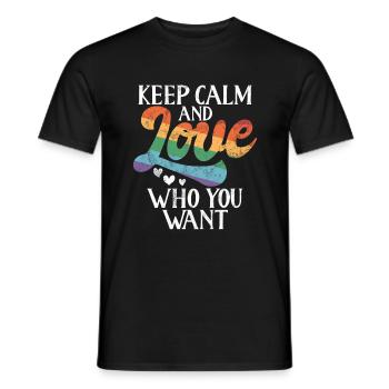 Gay Gifts - Männer T-Shirt - Schwarz - Vorne - AI Model Male 178 light (178cm)