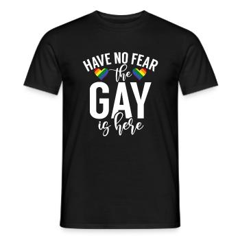 Gay Gifts - Männer T-Shirt - Schwarz - Vorne - AI Model Male 178 light (178cm)