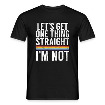 Gay Gifts - Männer T-Shirt - Schwarz - Vorne - AI Model Male 178 light (178cm)