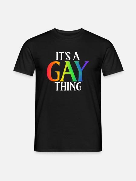 Cadeaux gays - T-shirt homme - noir