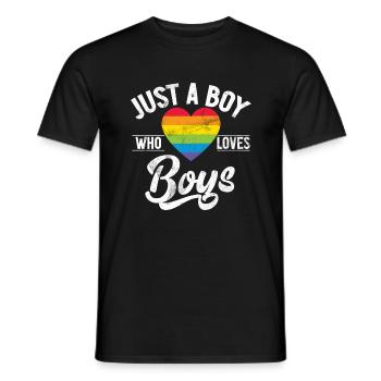 Gay Gifts - Männer T-Shirt - Schwarz - Vorne - AI Model Male 178 light (178cm)