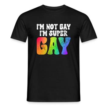 Gay Gifts - Männer T-Shirt - Schwarz - Vorne - AI Model Male 178 light (178cm)