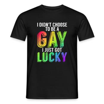 Cadeaux gays - T-shirt homme - noir - Devant - AI Model Male 178 light (178cm)