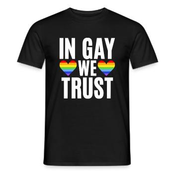 Gay Gifts - Männer T-Shirt - Schwarz - Vorne - AI Model Male 178 light (178cm)