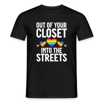 Gay Gifts - Männer T-Shirt - Schwarz - Vorne - AI Model Male 178 light (178cm)