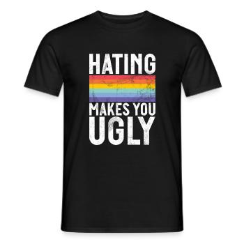 Gay Gifts - Männer T-Shirt - Schwarz - Vorne - AI Model Male 178 light (178cm)