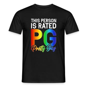 Gay Gifts - Männer T-Shirt - Schwarz - Vorne - AI Model Male 178 light (178cm)