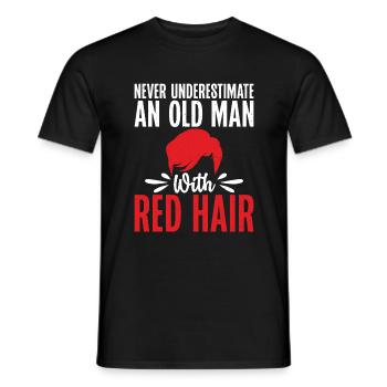 Redhead Gifts - Männer T-Shirt - Schwarz - Vorne - AI Model Male 178 light (178cm)