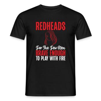 Redhead Gifts - Männer T-Shirt - Schwarz - Vorne - AI Model Male 178 light (178cm)