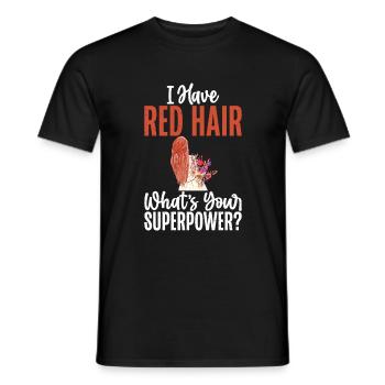 Redhead Gifts - Männer T-Shirt - Schwarz - Vorne - AI Model Male 178 light (178cm)