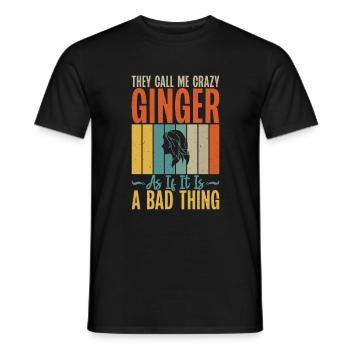 Redhead Gifts - Männer T-Shirt - Schwarz - Vorne - AI Model Male 178 light (178cm)