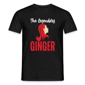 Redhead Gifts - Männer T-Shirt - Schwarz - Vorne - AI Model Male 178 light (178cm)