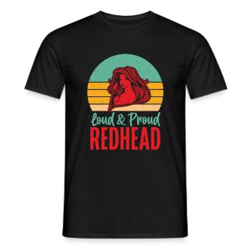 Redhead Gifts - Männer T-Shirt - Schwarz - Vorne - AI Model Male 178 light (178cm)