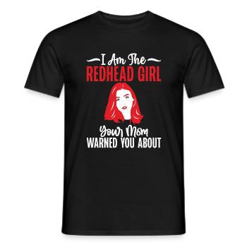 Redhead Gifts - Männer T-Shirt - Schwarz - Vorne - AI Model Male 178 light (178cm)