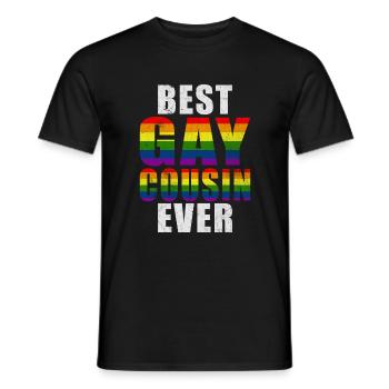 Cousin Gifts - Men's T-Shirt - black - Front - AI Model Male 178 light (178cm)