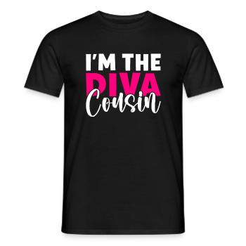 Cousin Gifts - Men's T-Shirt - black - Front - AI Model Male 178 light (178cm)