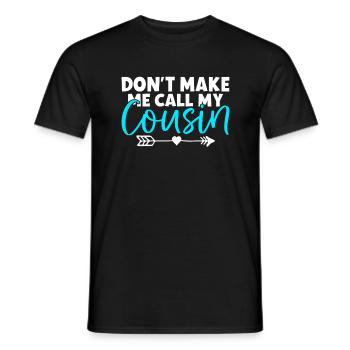 Cousin Gifts - Men's T-Shirt - black - Front - AI Model Male 178 light (178cm)
