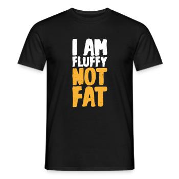 Funny Fat Gifts - Men's T-Shirt - black - Front - AI Model Male 178 light (178cm)