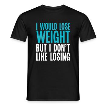 Cadeaux de graisse drôles - T-shirt homme - noir - Devant - AI Model Male 178 light (178cm)