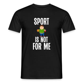 Funny Fat Gifts - Men's T-Shirt - black - Front - AI Model Male 178 light (178cm)