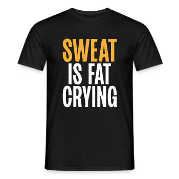 Funny Fat Gifts - Men's T-Shirt - black - Front - AI Model Male 178 light (178cm)