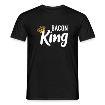 Funny Bacon Gifts - Men's T-Shirt - black - Front - AI Model Male 178 light (178cm)
