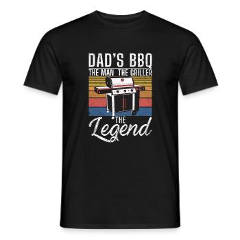 Grillades Barbecue Grillades - T-shirt homme - noir - Devant - AI Model Male 178 light (178cm)