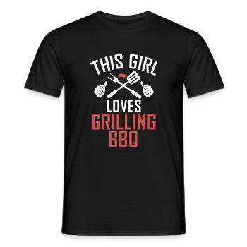 Grillades Barbecue Grillades - T-shirt homme - noir - Devant - AI Model Male 178 light (178cm)