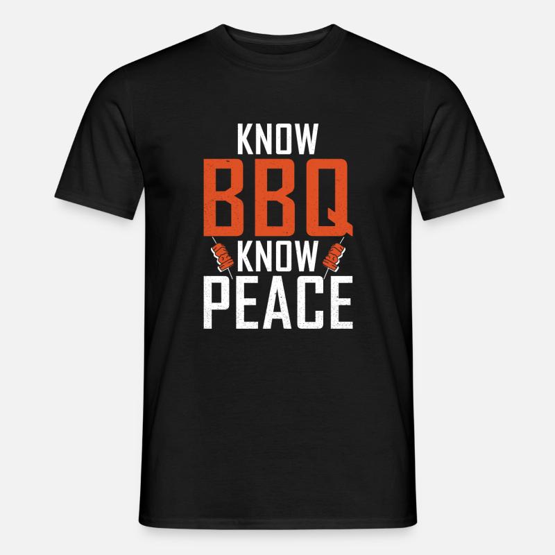 Grill Barbecue Grilling - Männer T-Shirt - Schwarz
