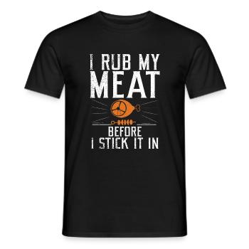 Grill Barbecue Grilling - Männer T-Shirt - Schwarz - Vorne - AI Model Male 178 light (178cm)