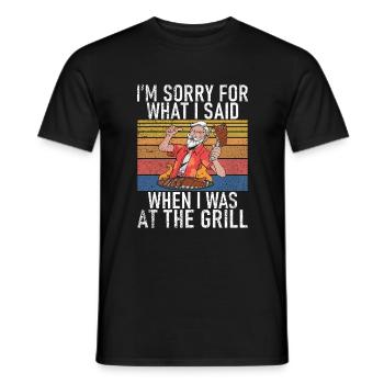 Grillades Barbecue Grillades - T-shirt homme - noir - Devant - AI Model Male 178 light (178cm)