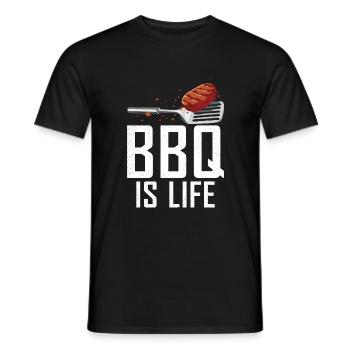 Grill Barbecue Grilling - Männer T-Shirt - Schwarz - Vorne - AI Model Male 178 light (178cm)