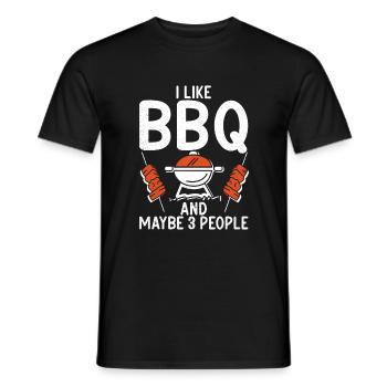 Grill Barbecue Grilling - Männer T-Shirt - Schwarz - Vorne - AI Model Male 178 light (178cm)