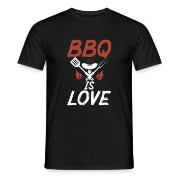 Grill Barbecue Grilling - Männer T-Shirt - Schwarz - Vorne - AI Model Male 178 light (178cm)