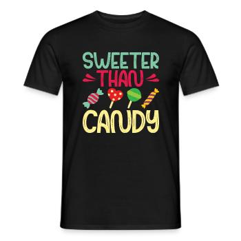 Candy Gift - Men's T-Shirt - black - Front - AI Model Male 178 light (178cm)