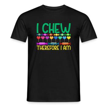 Candy Gift - Men's T-Shirt - black - Front - AI Model Male 178 light (178cm)