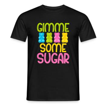 Candy Gift - Men's T-Shirt - black - Front - AI Model Male 178 light (178cm)
