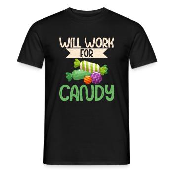 Candy Gift - Men's T-Shirt - black - Front - AI Model Male 178 light (178cm)