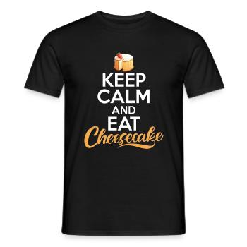 Cadeau de gâteau au fromage - T-shirt homme - noir - Devant - AI Model Male 178 light (178cm)