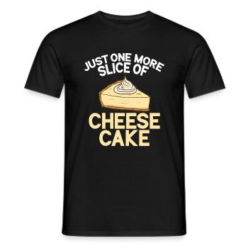 Cadeau de gâteau au fromage - T-shirt homme - noir - Devant - AI Model Male 178 light (178cm)