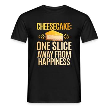 Cadeau de gâteau au fromage - T-shirt homme - noir - Devant - AI Model Male 178 light (178cm)