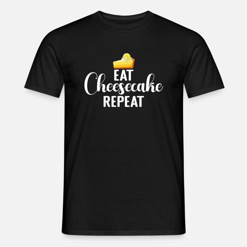 Cheesecake Gift - Männer T-Shirt - Schwarz