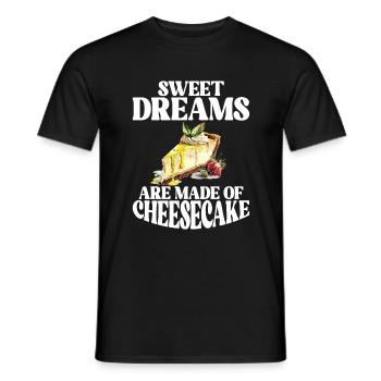 Cadeau de gâteau au fromage - T-shirt homme - noir - Devant - AI Model Male 178 light (178cm)