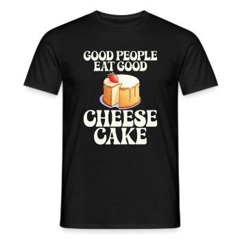 Cadeau de gâteau au fromage - T-shirt homme - noir - Devant - AI Model Male 178 light (178cm)