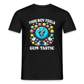 Kaugummiautomat Süßigkeitenspender Gum-Tastic - Männer T-Shirt - Schwarz - Vorne - AI Model Male 178 light (178cm)